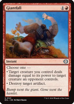 Giantfall (ECL-141) [Lorwyn Eclipsed] MTG Single Lorwyn Eclipsed
