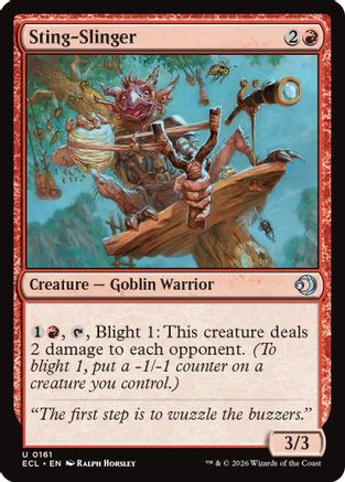 Sting-Slinger (ECL-161) [Lorwyn Eclipsed] MTG Single Lorwyn Eclipsed