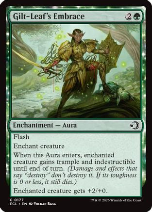 Gilt-Leaf's Embrace (ECL-177) [Lorwyn Eclipsed] Foil MTG Single Lorwyn Eclipsed