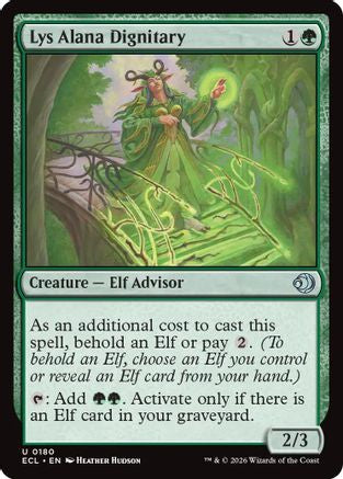 Lys Alana Dignitary (ECL-180) [Lorwyn Eclipsed] MTG Single Lorwyn Eclipsed
