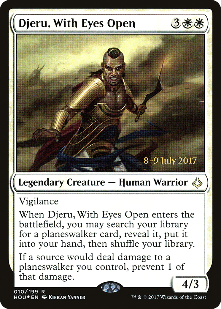 Djeru, With Eyes Open (PRE-010) [Hour of Devastation Promos] Foil MTG Single Wizards of the Coast