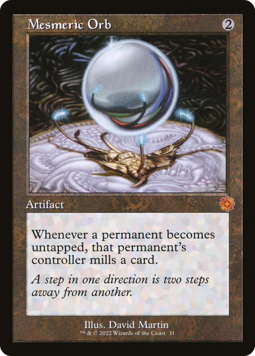 Mesmeric Orb (BRR-031) [The Brothers' War Retro Artifacts] MTG Single Wizards of the Coast