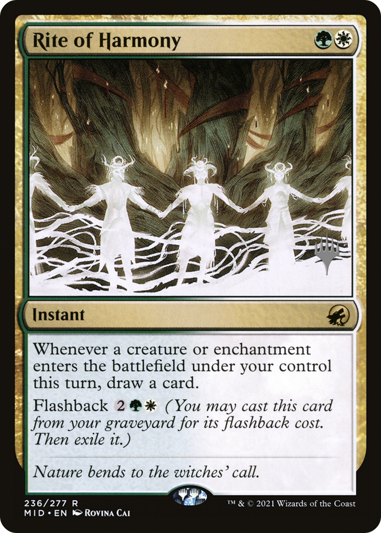 Rite of Harmony (PPMID-236) [Innistrad: Midnight Hunt Promos] Foil MTG Single Wizards of the Coast