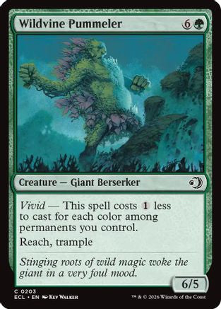 Wildvine Pummeler (ECL-203) [Lorwyn Eclipsed] Foil MTG Single Lorwyn Eclipsed