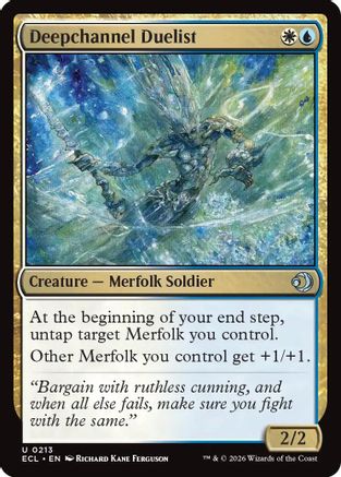 Deepchannel Duelist (ECL-213) [Lorwyn Eclipsed] MTG Single Wizards of the Coast
