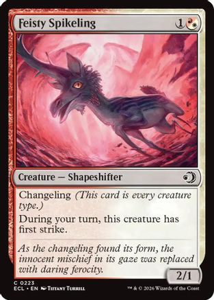 Feisty Spikeling (ECL-223) [Lorwyn Eclipsed] MTG Single Wizards of the Coast