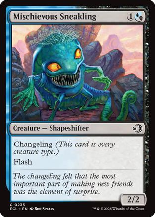 Mischievous Sneakling (ECL-235) [Lorwyn Eclipsed] MTG Single Lorwyn Eclipsed