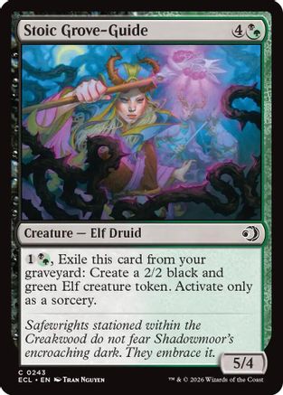 Stoic Grove-Guide (ECL-243) [Lorwyn Eclipsed] MTG Single Lorwyn Eclipsed