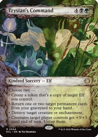 Trystan's Command (Showcase) (ECL-344) [Lorwyn Eclipsed] Foil MTG Single Lorwyn Eclipsed