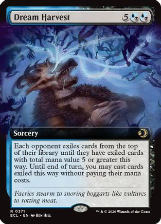 Dream Harvest (Extended Art) (ECL-371) [Lorwyn Eclipsed] MTG Single Lorwyn Eclipsed
