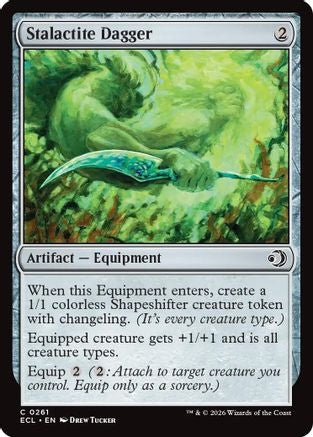 Stalactite Dagger (ECL-261) [Lorwyn Eclipsed] Foil MTG Single Lorwyn Eclipsed