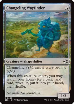 Changeling Wayfinder (ECL-001) [Lorwyn Eclipsed] Foil MTG Single Lorwyn Eclipsed