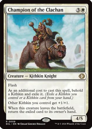 Champion of the Clachan (ECL-009) [Lorwyn Eclipsed] Foil MTG Single Wizards of the Coast