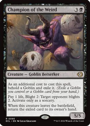 Champion of the Weird (ECL-095) [Lorwyn Eclipsed] Foil MTG Single Wizards of the Coast