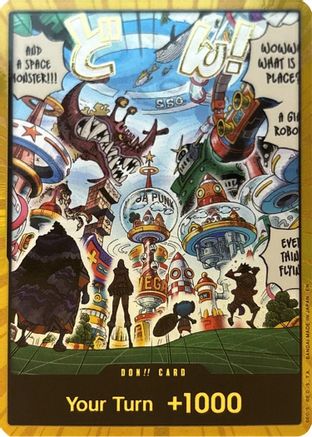 DON!! Card (Egghead) (Gold) [The Azure Sea's Seven] Foil One Piece Single Bandai