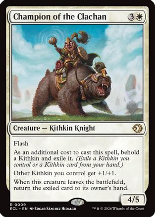 Champion of the Clachan (PPECL-009) [Promo Pack: Lorwyn Eclipsed] Foil MTG Single Wizards of the Coast