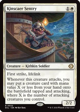 Kinscaer Sentry (PPECL-022) [Promo Pack: Lorwyn Eclipsed] Foil MTG Single Promo Pack: Lorwyn Eclipsed