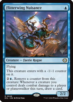 Flitterwing Nuisance (PPECL-048) [Promo Pack] Lorwyn Eclipsed Foil MTG Single Wizards of the Coast