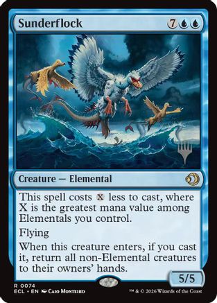 Sunderflock (PPECL-074) [Promo Pack: Lorwyn Eclipsed] MTG Single Promo Pack: Lorwyn Eclipsed