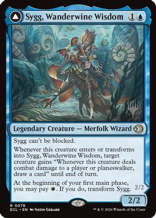 Sygg, Wanderwine Wisdom (PPECL-076) [Promo Pack: Lorwyn Eclipsed] MTG Single Promo Pack: Lorwyn Eclipsed