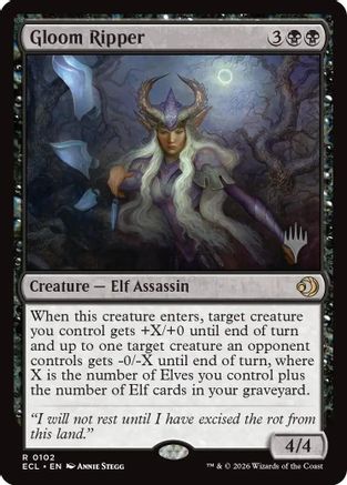 Gloom Ripper (PPECL-102) [Promo Pack: Lorwyn Eclipsed] Foil MTG Single Promo Pack: Lorwyn Eclipsed
