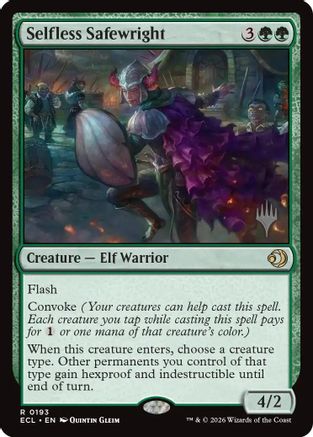 Selfless Safewright (PPECL-193) [Promo Pack: Lorwyn Eclipsed] Foil MTG Single Promo Pack: Lorwyn Eclipsed