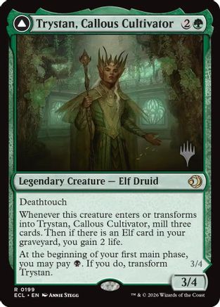 Trystan, Callous Cultivator (PPECL-199) [Promo Pack: Lorwyn Eclipsed] MTG Single Promo Pack: Lorwyn Eclipsed