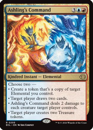 Ashling's Command (PPECL-205) [Promo Pack: Lorwyn Eclipsed] MTG Single Wizards of the Coast