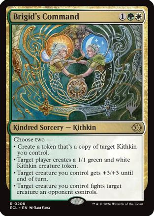 Brigid's Command (PPECL-208) [Promo Pack: Lorwyn Eclipsed] MTG Single Wizards of the Coast