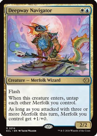 Deepway Navigator (PPECL-214) [Promo Pack: Lorwyn Eclipsed] Foil MTG Single Wizards of the Coast