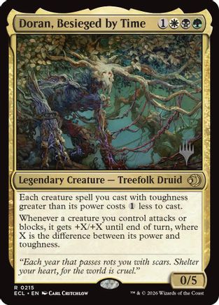 Doran, Besieged by Time (PPECL-215) [Promo Pack: Lorwyn Eclipsed] MTG Single Wizards of the Coast