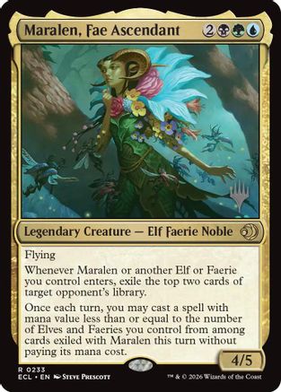 Maralen, Fae Ascendant (PPECL-233) [Promo Pack: Lorwyn Eclipsed] Foil MTG Single Promo Pack: Lorwyn Eclipsed