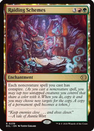 Raiding Schemes (PPECL-239) [Promo Pack: Lorwyn Eclipsed] Foil MTG Single Promo Pack: Lorwyn Eclipsed