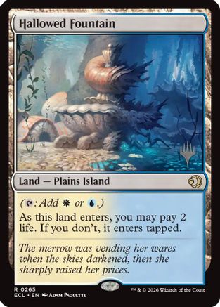 Hallowed Fountain (PPECL-265) [Promo Pack: Lorwyn Eclipsed] MTG Single Promo Pack: Lorwyn Eclipsed