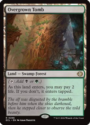 Overgrown Tomb (PPECL-266) [Promo Pack: Lorwyn Eclipsed] Foil MTG Single Promo Pack: Lorwyn Eclipsed
