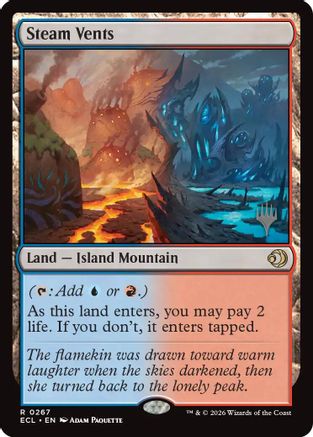 Steam Vents (PPECL-267) [Promo Pack: Lorwyn Eclipsed] Foil MTG Single Promo Pack: Lorwyn Eclipsed