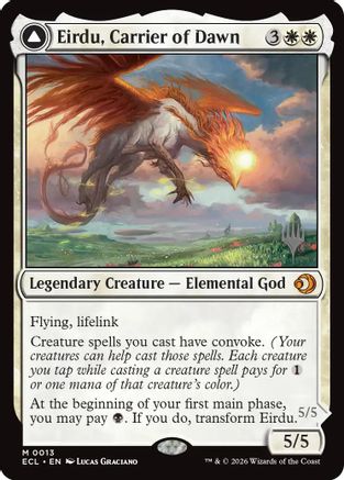 Eirdu, Carrier of Dawn (PPECL-013) [Promo Pack: Lorwyn Eclipsed] MTG Single Wizards of the Coast
