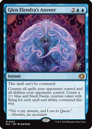 Glen Elendra's Answer (PPECL-052) [Promo Pack: Lorwyn Eclipsed] MTG Single Promo Pack: Lorwyn Eclipsed