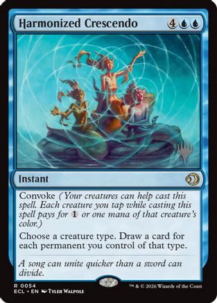 Harmonized Crescendo (PPECL-054) [Promo Pack: Lorwyn Eclipsed] Foil MTG Single Promo Pack: Lorwyn Eclipsed