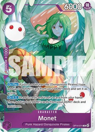 Monet (Dash Pack) (OP14-074) [The Azure Sea's Seven] Foil One Piece Single Bandai