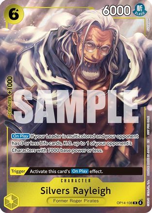 Silvers Rayleigh (Dash Pack) (OP14-108) [The Azure Sea's Seven] Foil One Piece Single Bandai