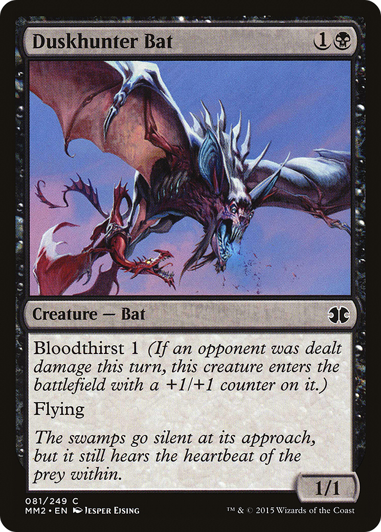 Duskhunter Bat (MM2-081) [Modern Masters 2015] MTG Single Wizards of the Coast