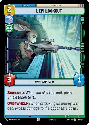 Lepi Lookout (38/264) [A Lawless Time] Star Wars: Unlimited Single Disney