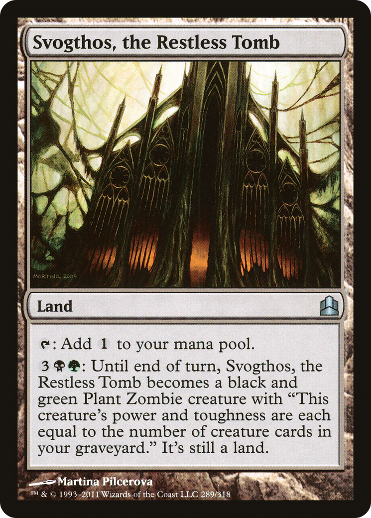 Svogthos, the Restless Tomb (CMD-289) [Commander 2011] MTG Single Wizards of the Coast