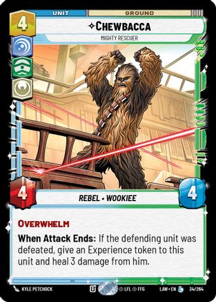 Chewbacca - Mighty Rescuer (34/264) [A Lawless Time] Star Wars: Unlimited Single Disney