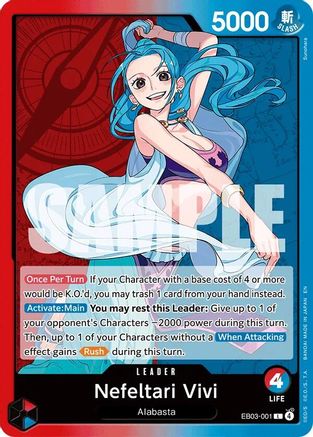 Nefeltari Vivi - 001 (EB03-001) [Extra Booster: One Piece Heroines Edition] One Piece Single Bandai