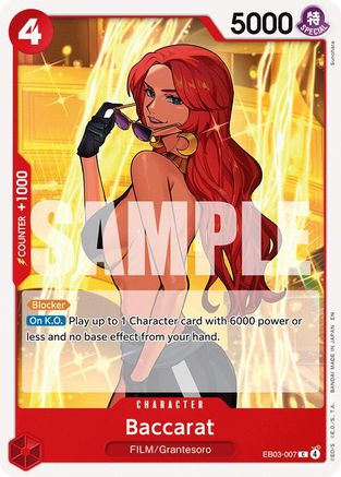 Baccarat (EB03-007) [Extra Booster: One Piece Heroines Edition] One Piece Single Bandai