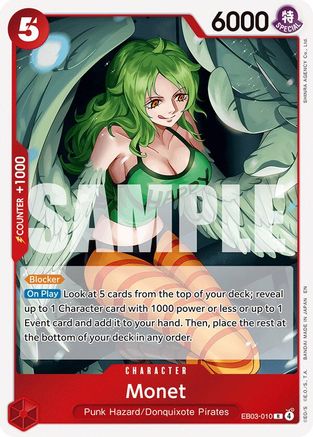 Monet (EB03-010) [Extra Booster: One Piece Heroines Edition] Foil One Piece Single Bandai