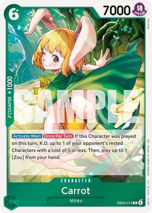 Carrot (EB03-013) [Extra Booster: One Piece Heroines Edition] Foil One Piece Single Bandai