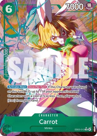 Carrot (Alternate Art) (EB03-013) [Extra Booster: One Piece Heroines Edition] Foil One Piece Single Bandai
